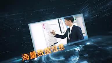 蓝色科技企业宣传AE模板视频的预览图